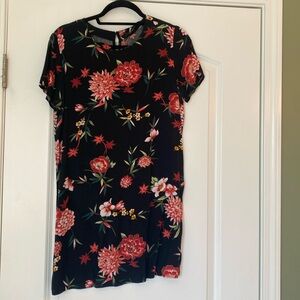 Black floral dress